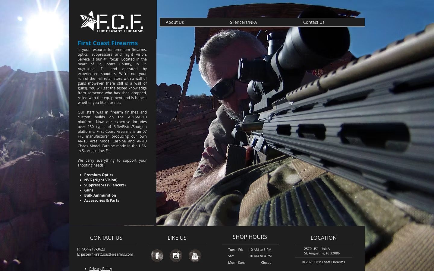 The current homepage